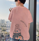 Camiseta T-shirt de algodão de manga curta para menino / Verão