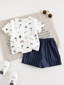 Conjunto 2 Peças para Menino Bolso com Patchwork