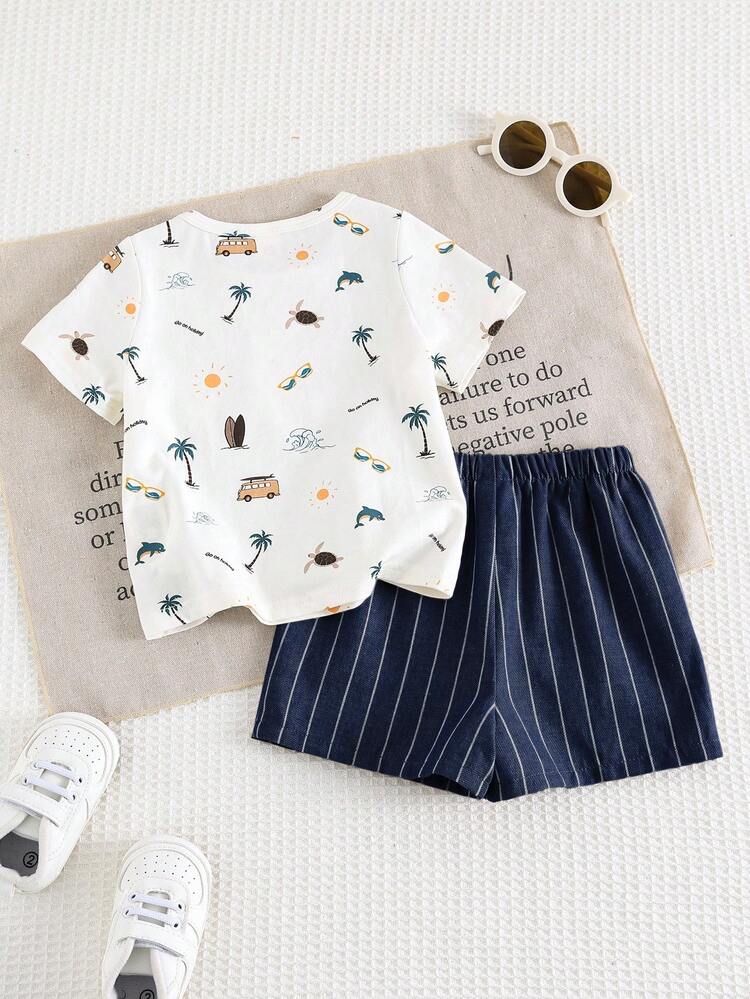 Conjunto 2 Peças para Menino Bolso com Patchwork em uso