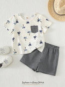 Cozy Pixies Conjunto 2 Peças para Menino Manga Curta