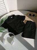 Conjunto de Gola Polo Tricotada e Short