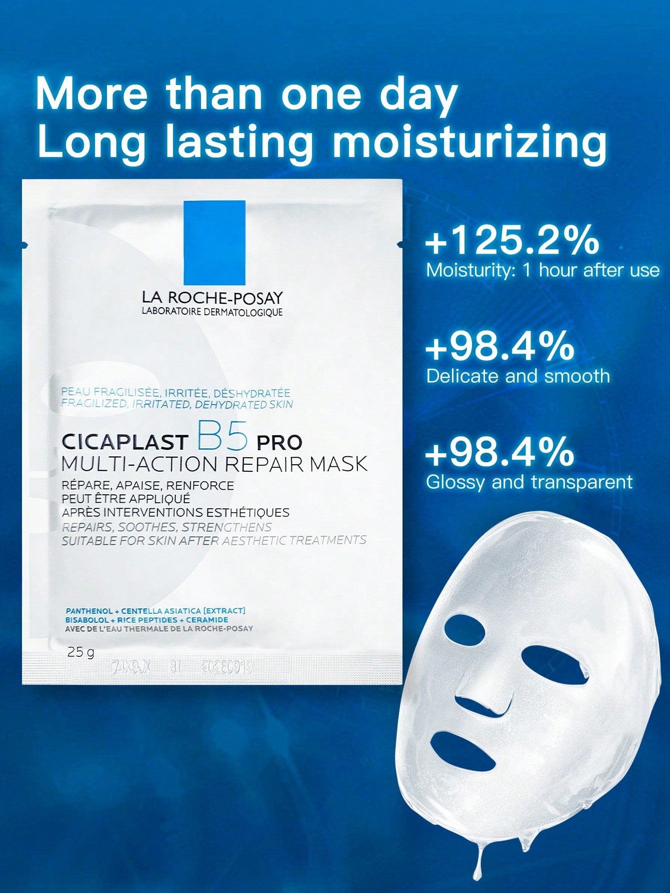 Detalhes de Máscara facial Cicaplast B5 Pro