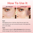 Adesivos de Hidrogel para os Olhos com PDRN, Retinol e Cafeína