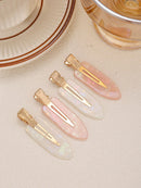 Kit com 4 Presilhas de Cabelo em Acetato
