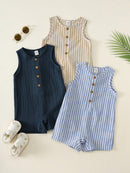Conjunto de Macacão Casual de Verão