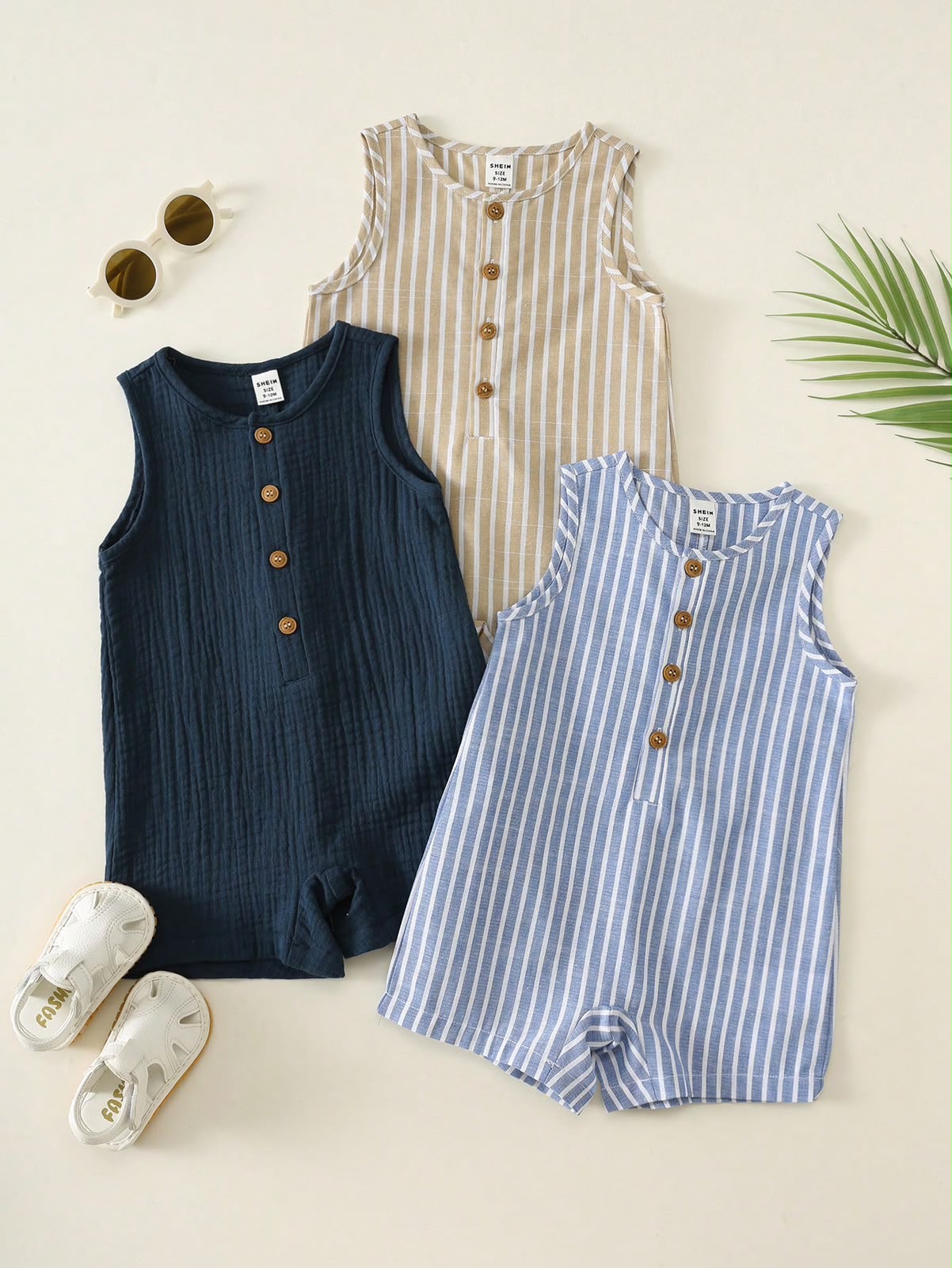 Detalhes de Conjunto de Macacão Casual de Verão