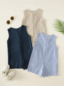 Conjunto de Macacão Casual de Verão