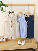 Conjunto de Macacão Casual de Verão